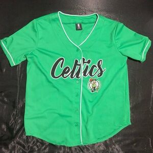 NBA Celtics Green Jersey Short Sleeve Top